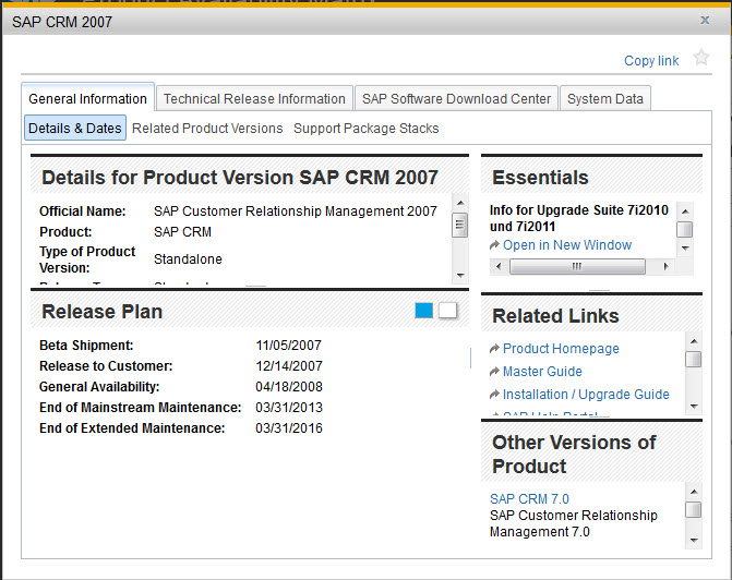 SAP PAM - CRM 2007