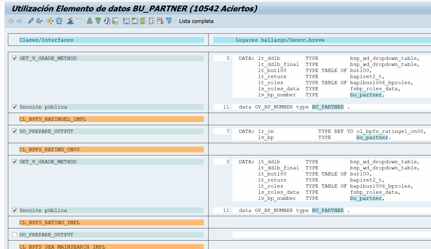 SAP Referencia de utilización (Where-Used List) – Jorge Ocampos
